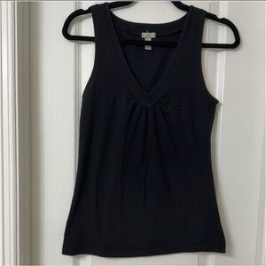 Diva black V-neck sleeveless tank top size M